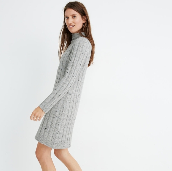 Madewell Donegal Rolled Mockneck Sweater Dress Size S - Picture 2 of 10